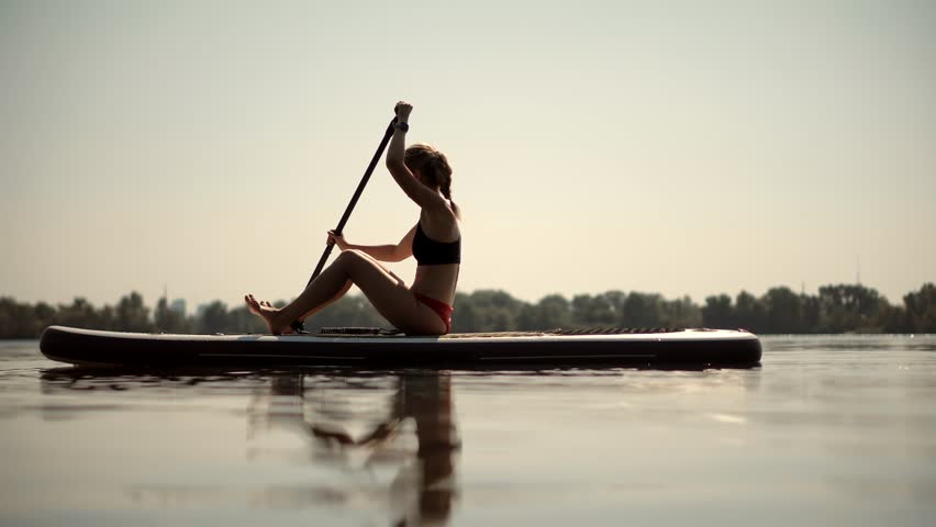 Р¤РѕС‚Рѕ Stand up Paddleboarding at Night HD