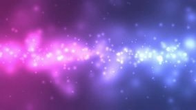 Purple Blue Bokeh Background Video, Particle Loop Motion Background
