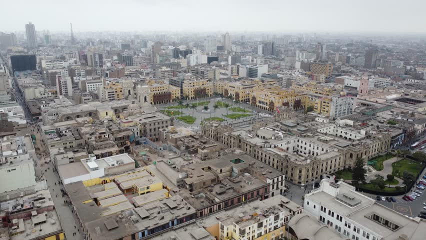 Central square of Lima, Peru
