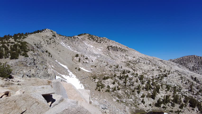 Panning Over View from Kennedy Pass in Kings Canyon National Park