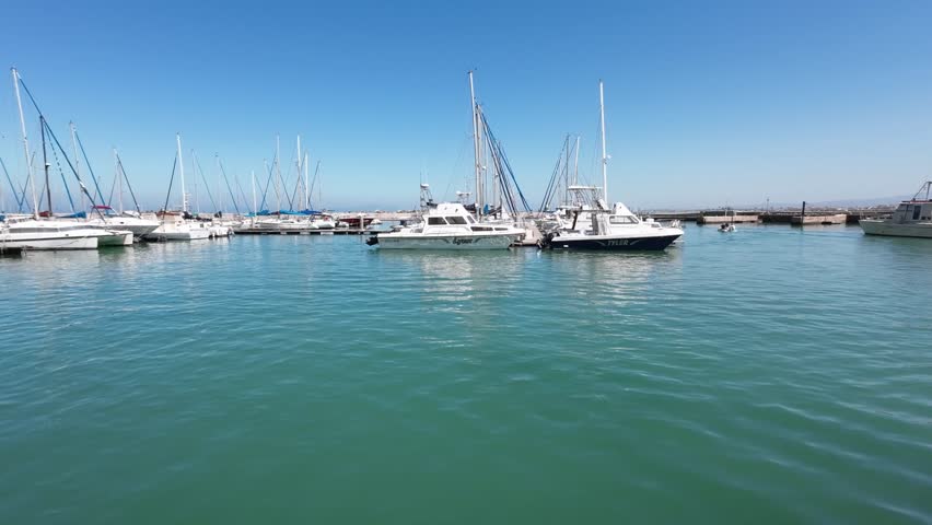 boats in the harbor, Cape Town South Africa