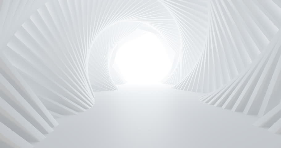 Luxury loop white abstract architectural minimalistic background. Contemporary showroom. Modern  exhibition stand. Empty gallery. Backlight. Polygonal Graphic Design. 3D animation and rendering. | Shutterstock HD Video #1098574367