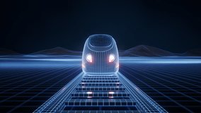 Digital high speed railway bullet train, 3d rendering. Digital drawing. - Powered by Shutterstock - Get 15% off with code: PIKWIZARD15