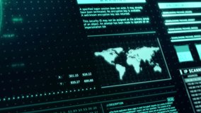 Close-up Futuristic digital cybersecurity data center interface screen background, hi-tech holographic big data analysis head up display dashboard, artificial intelligence technology 3d rendering - Powered by Shutterstock - Get 15% off with code: PIKWIZARD15