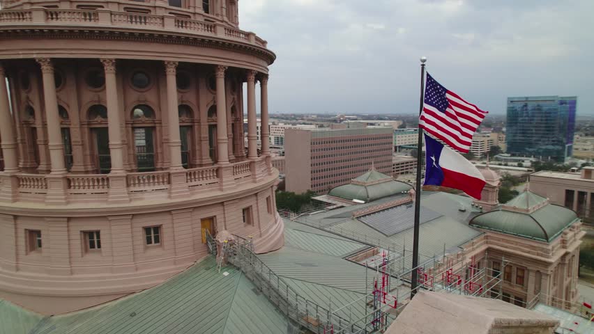 Texas State Capitol Dolly Out Wide Royalty-Free Stock Footage #1098604501