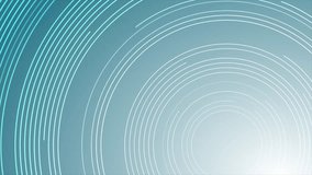 Blue round lines abstract technology minimal background. Seamless looping geometric motion design. Video animation Ultra HD 4K 3840x2160