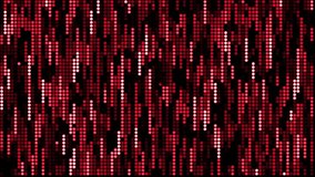 4K 3d Abstract loop red digital technology line circle distort mosaic tile pattern animaiton background.  Small blinking shining squared with flicker electrical line.  - Powered by Shutterstock - Get 15% off with code: PIKWIZARD15