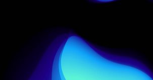 Blue liquid wave background. Organic fluid animation. Dark lava lamp. Seamless loop motion.