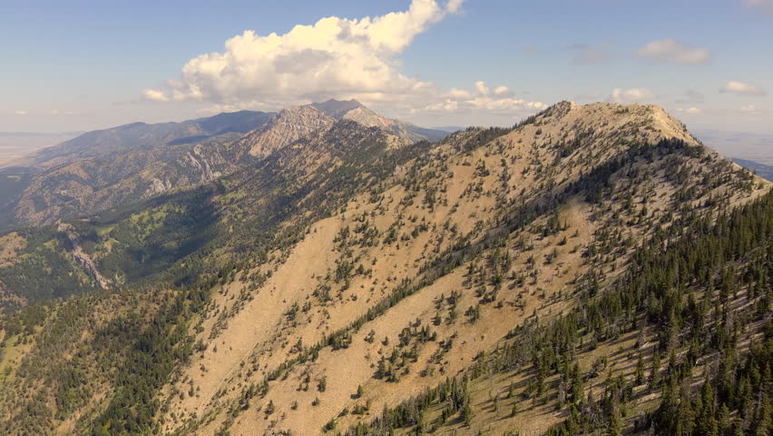 Bridger mountain range in southwest Montana