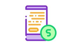 Financial Accounting On Smartphone Screen Icon Animation - Powered by Shutterstock - Get 15% off with code: PIKWIZARD15