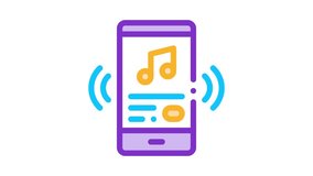 Listening Music Song In Smartphone Icon Animation - Powered by Shutterstock - Get 15% off with code: PIKWIZARD15