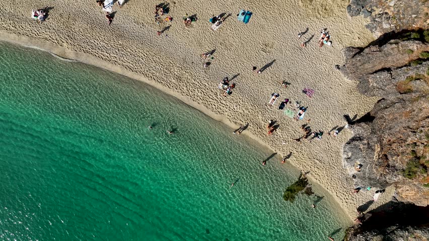 Summer Cleopatra Beach aerial view 4 K