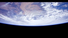 Time lapse of earth revolving viewing from space. A flight over the earth's surface. Elements Of This Video Furnished By Nasa