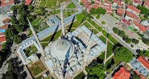 Amazing Aerial Footage of Selimiye Mosque in Edirne, Turkey 