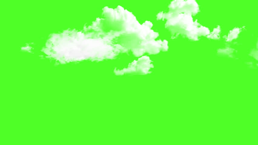Animated fast moving stratocumulus clouds on green screen | Shutterstock HD Video #1098693031