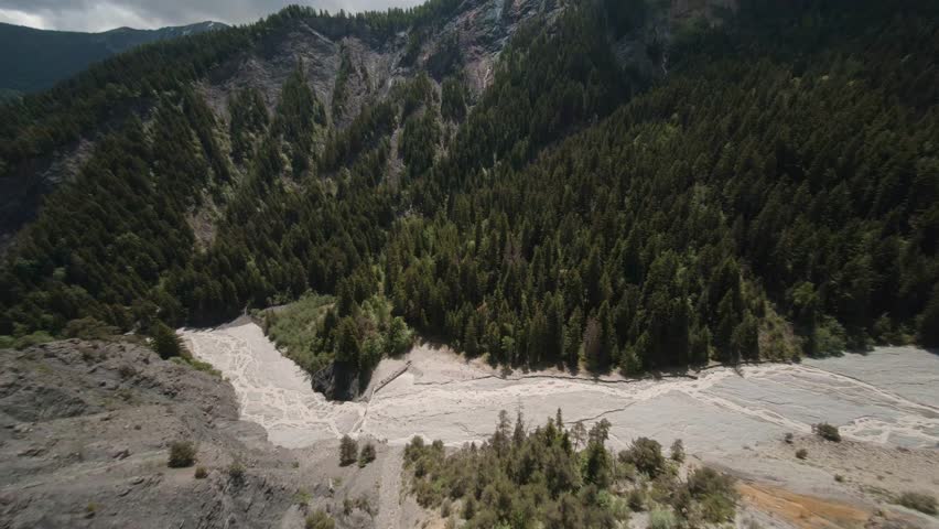 Flyover a canyon at Boscodon