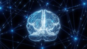 Artificial Intelligence Digital Brain in cyber space.Neural Network.AI deep learning computer. 4k resolution. 3d render. wire connect to internet big data. - Powered by Shutterstock - Get 15% off with code: PIKWIZARD15