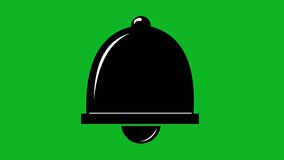 icon animation of a locked or disabled bell