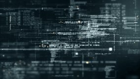 Futuristic abstract de-focus data matrix, meta, metaverse, telemetry and encrypt numbers display with particles simulation in cyber space environment for head up display background - Powered by Shutterstock - Get 15% off with code: PIKWIZARD15