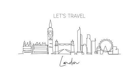 61 London Skyline Drawing Stock Video Footage - 4K and HD Video Clips |  Shutterstock
