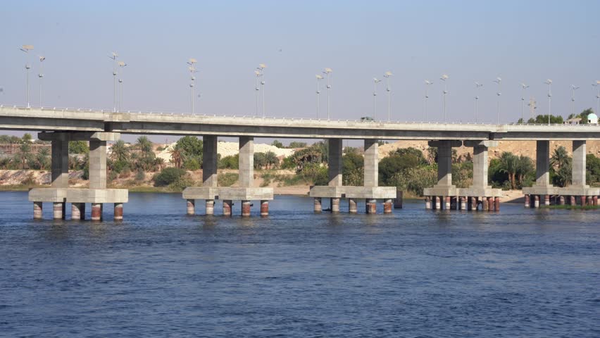 East Side of Aswan Bridge in Egypt