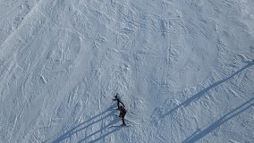 Pragliding and Palandoken Ski Center Drone Video, Palandoken Mountains Erzurum, Turkey