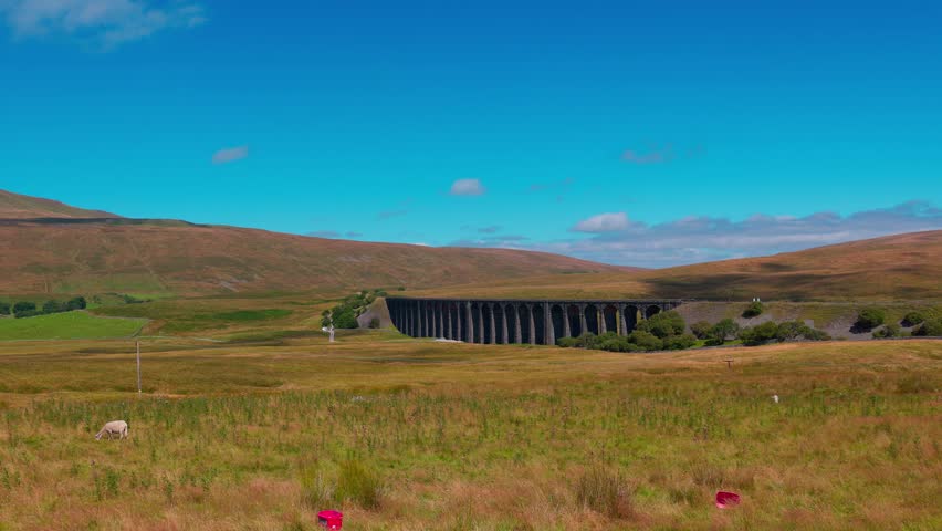 Ribblehead viaduct at Yorkshire Dales National National Park - travel photography