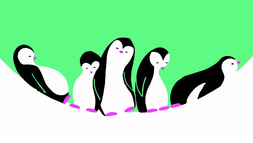 Illustration graphic cartoon character pinguin