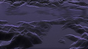 Abstract topographic mountains background, imitation of floating cyberpunk mesh surface for creative projects. - Powered by Shutterstock - Get 15% off with code: PIKWIZARD15