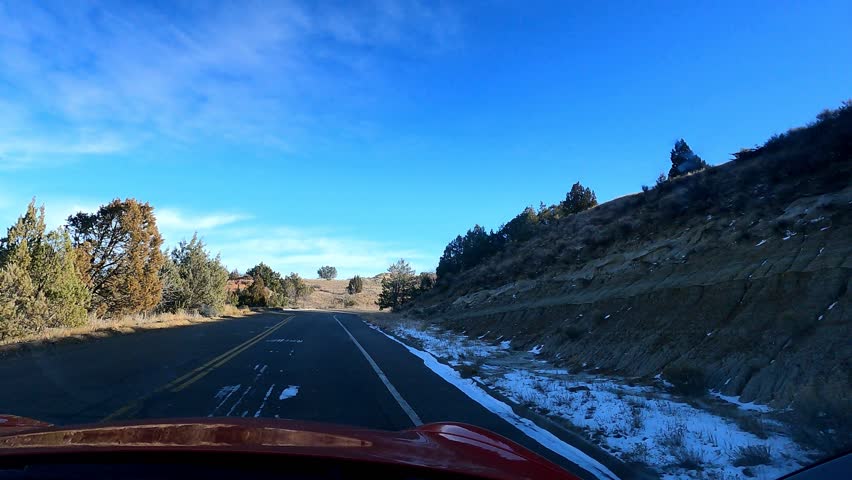Hyperlapse (timelapse) of Theodore Roosevelt National Park on a sunny day in North Dakota.