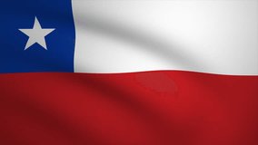 Chile Waving Flag Background Animation. Looping seamless 3D animation. Motion Graphic - Powered by Shutterstock - Get 15% off with code: PIKWIZARD15