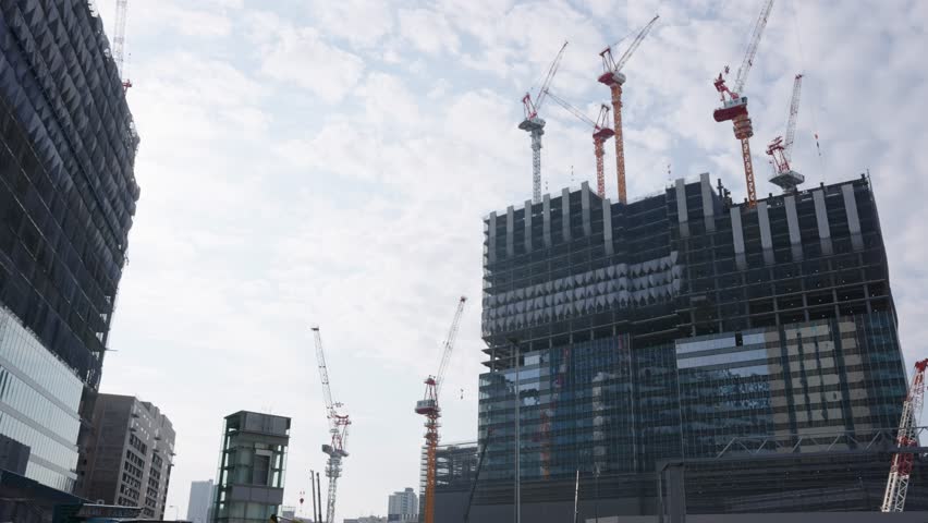 Sky Scrapper under construction in Umeda, Osaka Japan