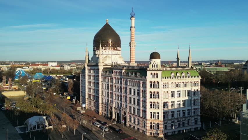 Drone view on the "tobacco mosque"