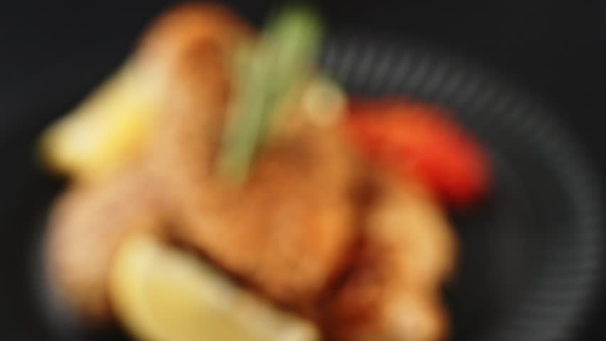 Delicious fried chicken breast video Royalty-Free Stock Footage #1098811447