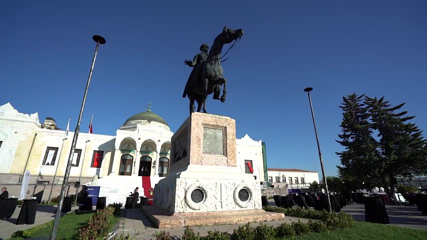 Atatürk Statue in the Museum Garden in Ankara