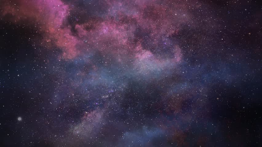 Nebula and star clusters in outer space, fantasy background | Shutterstock HD Video #1098833713