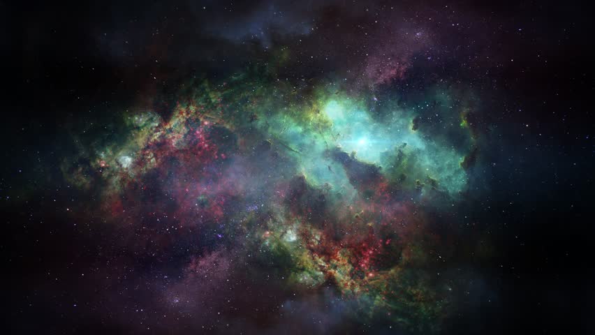 Nebula in outer space, fantasy background | Shutterstock HD Video #1098834297