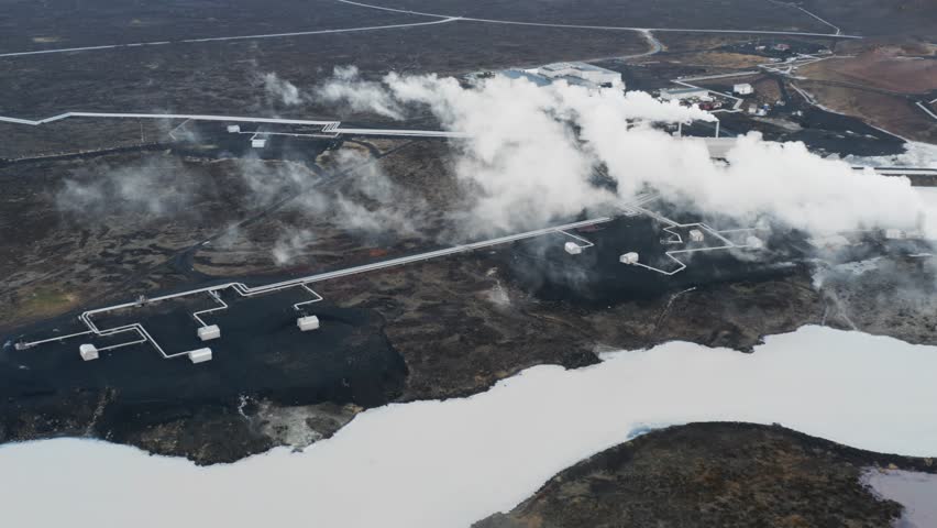 Renewable geothermal electricity power plant in Iceland, Reykjanesvirkjun 