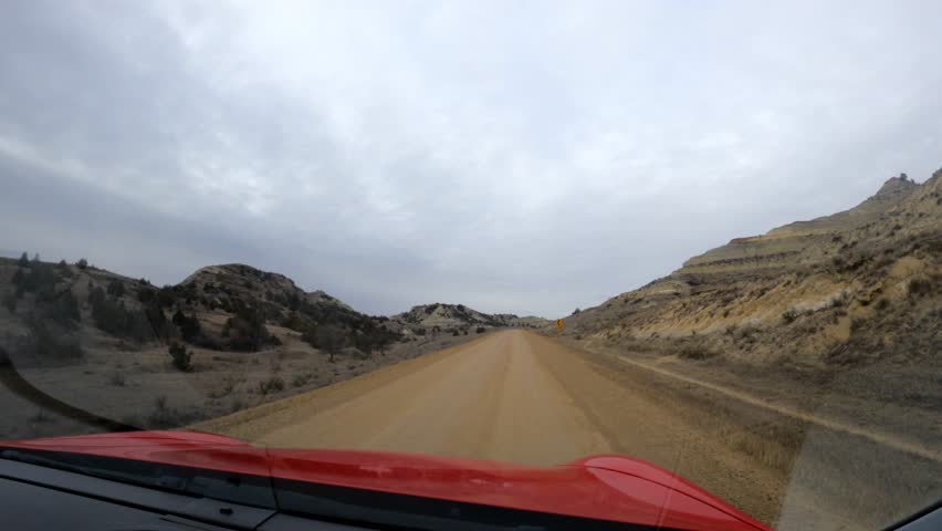 A rural road in North Dakota.