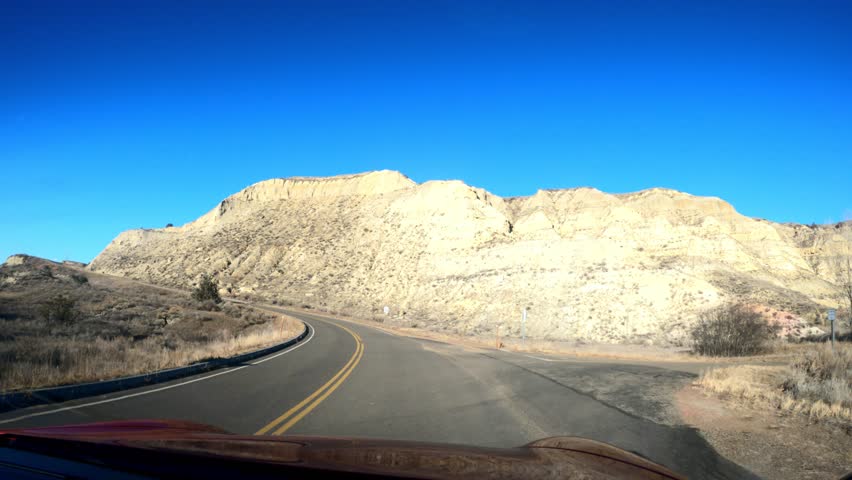 Theodore Roosevelt National Park on a sunny day in North Dakota.