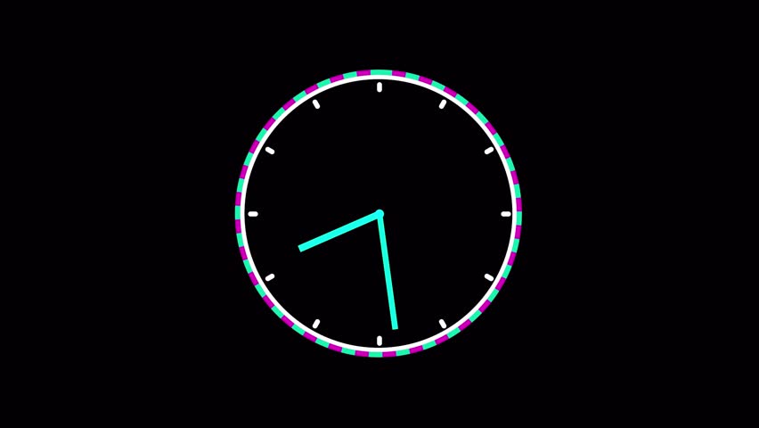 Abstract beautiful clock animation background  | Shutterstock HD Video #1098836183