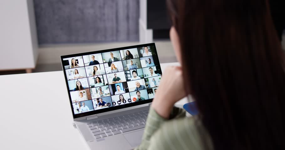 Online Video Conference Webinar Call. Videoconference Meeting