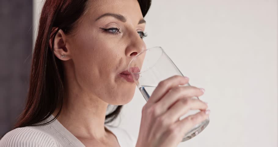 Mouth Rinse And Gargle Using Antiseptic Mouthwash To Prevent Halitosis | Shutterstock HD Video #1098839887