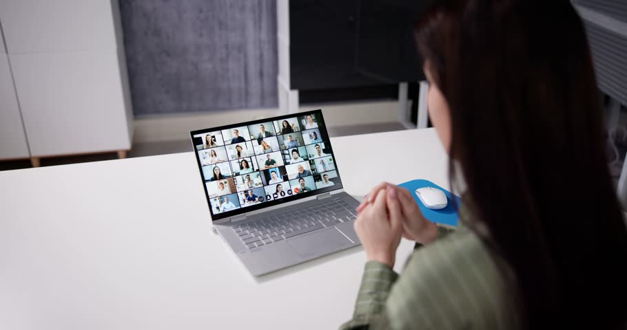 Online Video Conference Webinar Call. Videoconference Meeting