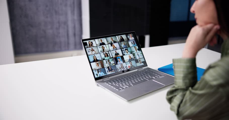 Online Video Conference Webinar Call. Videoconference Meeting