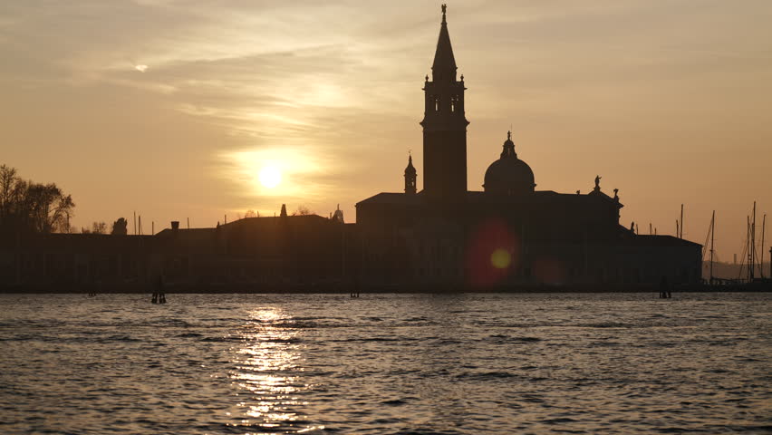 Venice, Italy - Sunset on the San Marco basin