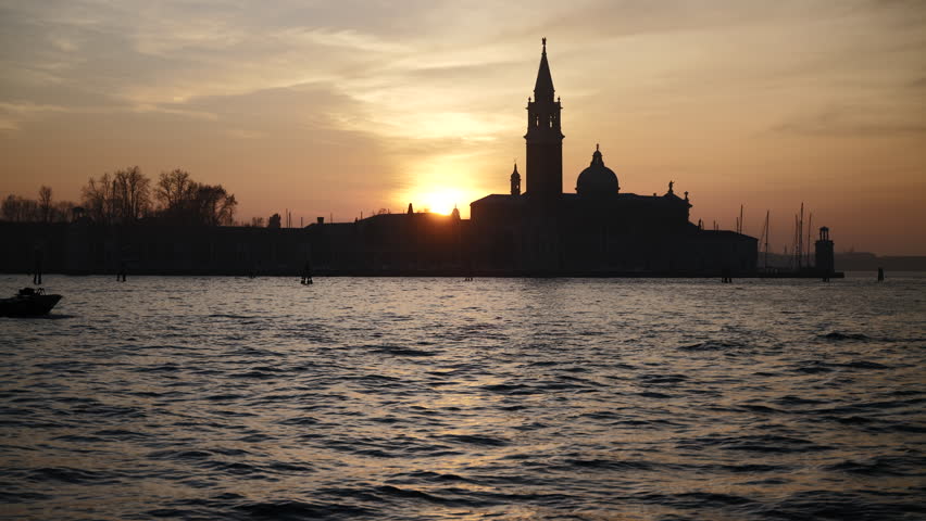 Venice, Italy - Sunset on the San Marco basin