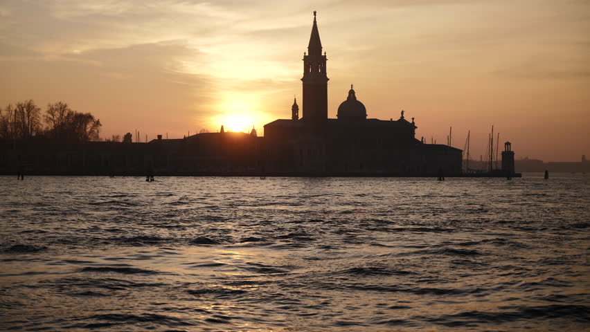Venice, Italy - Sunset on the San Marco basin