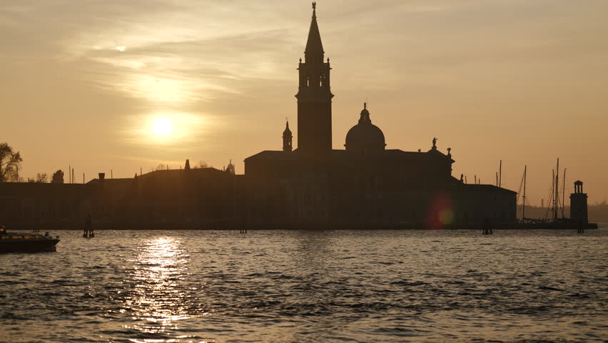 Venice, Italy - Sunset on the San Marco basin