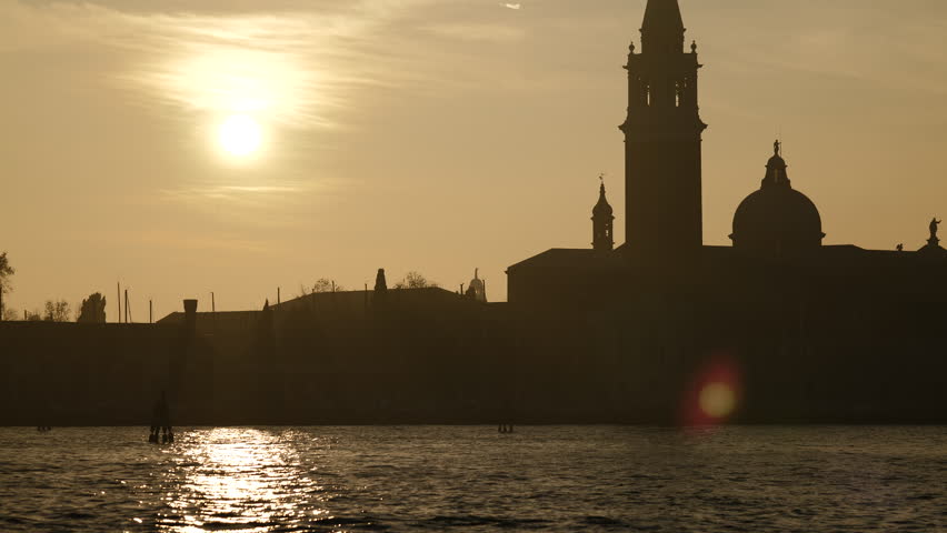 Venice, Italy - Sunset on the San Marco basin